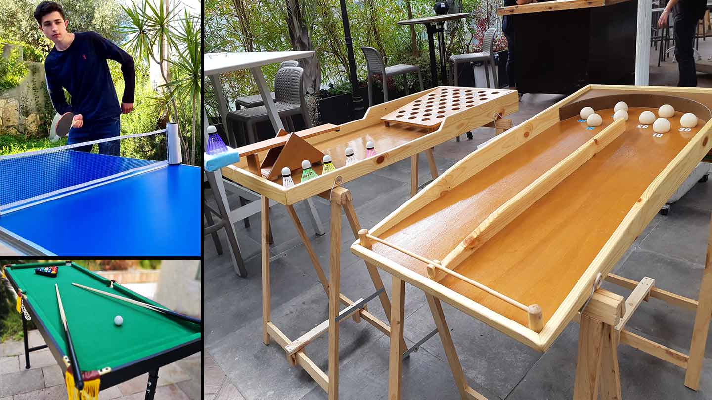 שולחנות משחק להשכר הבמרכז